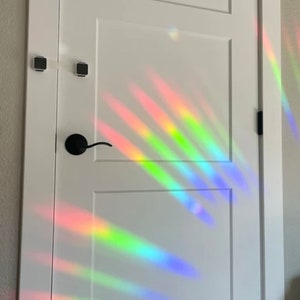 NEW BLANK Rainbow Suncatcher Sticker Prisms Film Sheet 4.5x6 Rainbow Maker Light Catcher Decal Helps Prevent Birds From Hitting Windows image 7