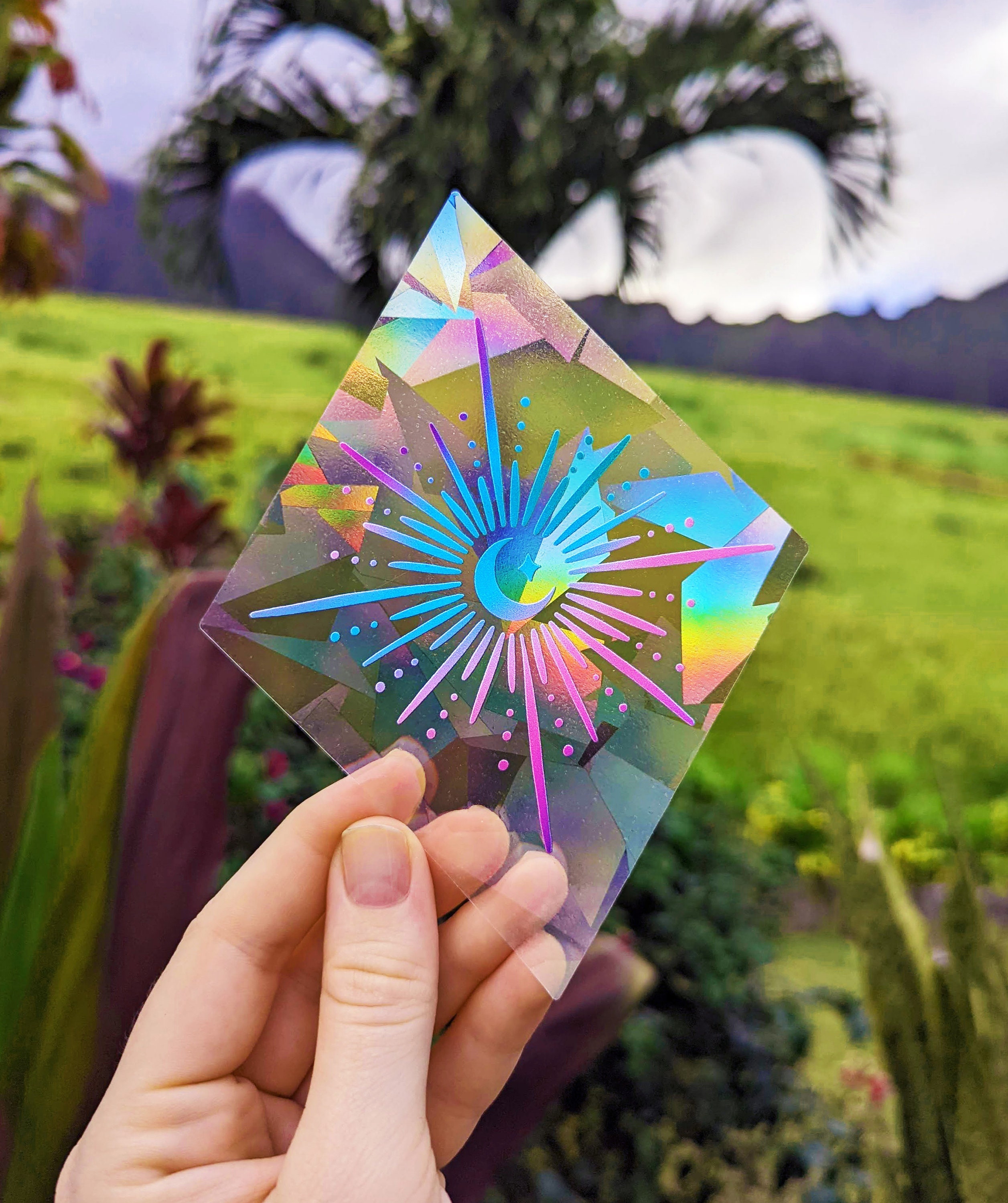 NEW Sun Goddess Diamond Suncatcher Sticker Window Decal Rainbow Maker  Celestial Aesthetic Sun Catcher Sticker 5.5 