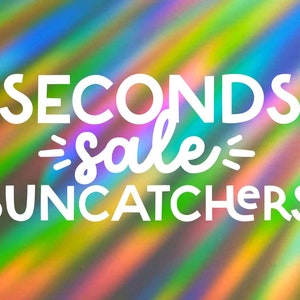 SECONDS SALE Rainbow Suncatcher Stickers B-Grade Oopsie Suncatchers Rainbow Makers Prismatic Decals