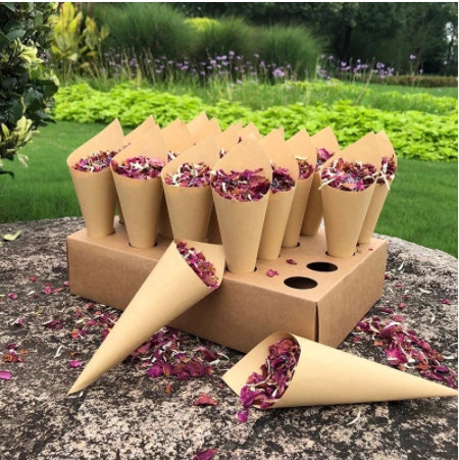 Wedding confetti cones holder support For Wedding Decoration Etsy