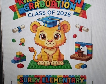 Kindergarten Graduation Cougar Shirt, Class of 2026, Surry Elementary