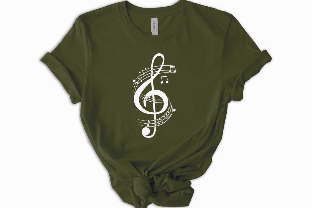Musical Note Merch Music Note Shirt, Music Lover Gift, Treble Clef Shirt, Music Shirt ...