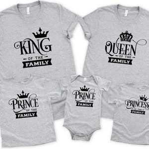 Royal Family Shirts, King Queen Prince Princess Matching Family Shirts, Daddy Mommy and Me Shirts, Family Shirt Set, Couples Shirt, Family