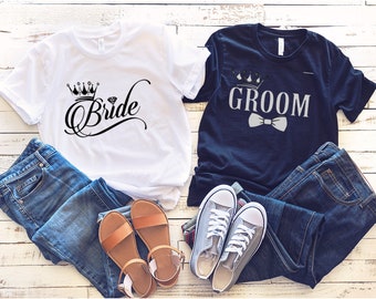 Bride and Groom Shirt, Wedding Shirt, Honeymoon T-Shirts, Just Married Shirt, Bride Groom Shirt Set, Wifey and Hubby Shirt, Mr and Mrs Shirt