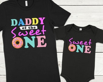 Daddy of the Sweet One Matching Shirts, Daddy And Me Shirt, Father's Day Gift, Baby Shower Gift, Matching Dad Daughter, Matching Birthday