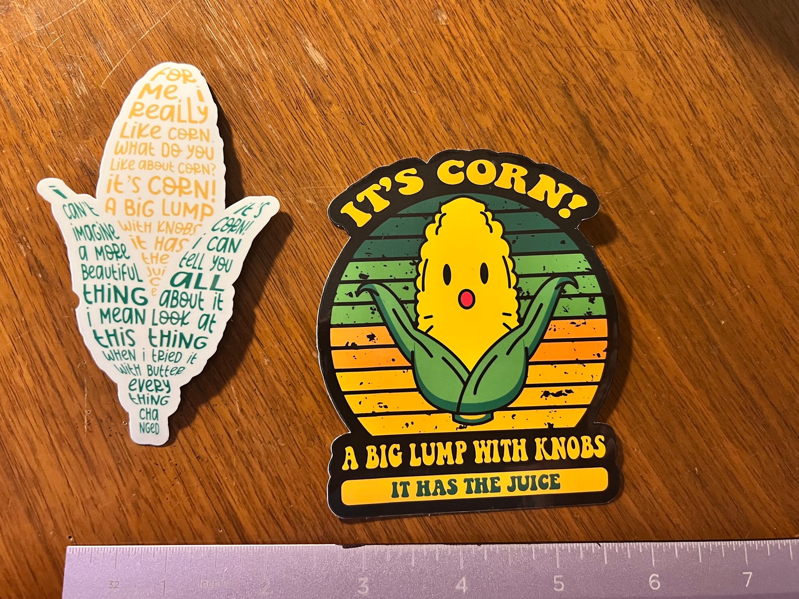 Its Corn It Has the Juice Sticker Set Funny Tiktok Meme Etsy