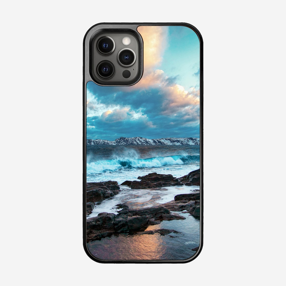 Download Mockup iPhone 12 case Pro max design picture logo mockup psd | Etsy