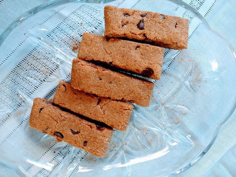 Vegan Cookie Dough Biscotti 100 Almond Flour, Gluten Free, Dairyfree