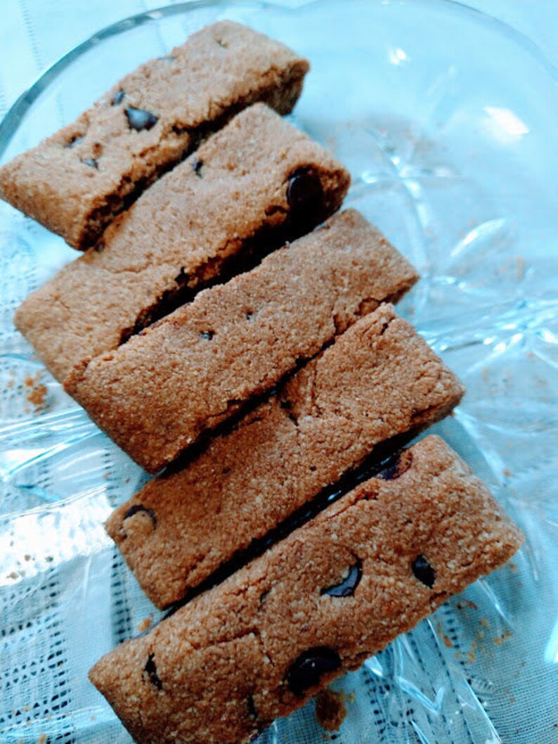 Cookie Dough Biscotti With Lowglycemic Coconut Sugar Cream Drizzle 100