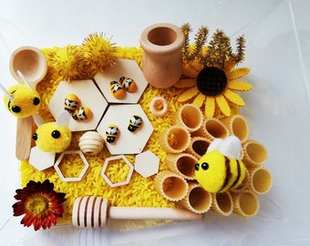 Honey Bee sensory bin set- Small