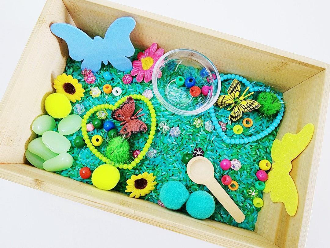 Butterfly Sensory Bin Set Small, Insect Sensory Kit , Sensoryplay