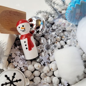 Winter Snowman Sensory kit Sensory bin