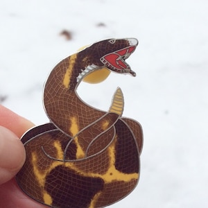 Vintage Enamel Snake Brooch Pin: Year of the Snake Jewelry