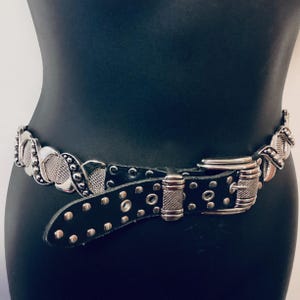 Vintage 80s Studded Belt - Etsy