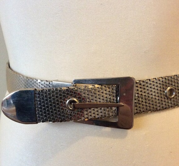 Vintage Silver Mesh Belts Women