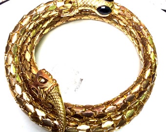 大人気新品  Charmer Bracelet Snake Rattle Vintage Coil Unisex Jewelry アクセサリー