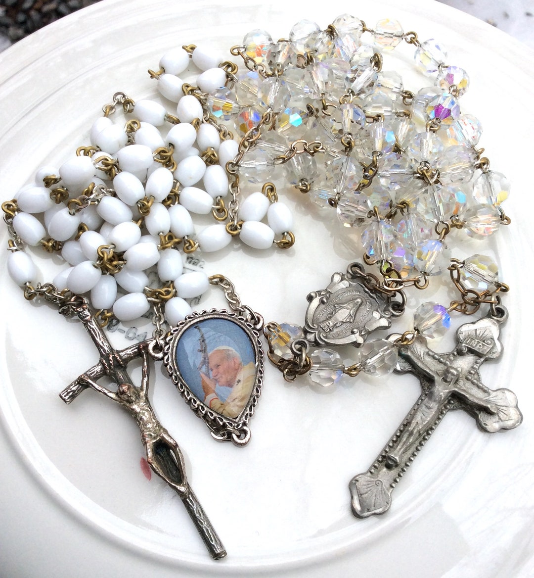 Vintage Religious Jewelry Vintage Rosaries Prayer Beads Etsy