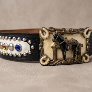 1988 CGA California Gymkhana State Show Judge Belt Buckle Cowgirl Western Vintage california state belt - Gem main image 3