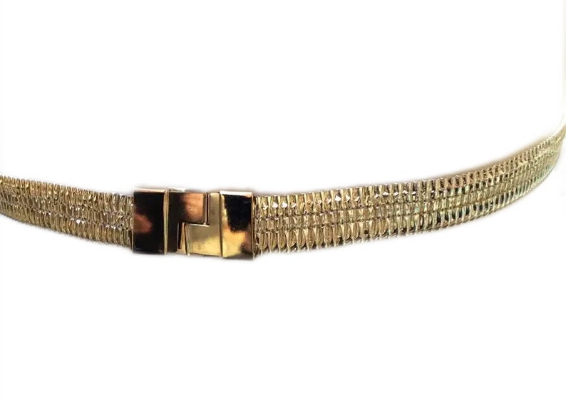 Vintage 80\'s Gutos W Germany Broided Gold Medal Waist Women\'s Belt Size 28\
