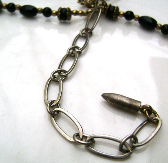 Vintage Michal Golan Designer Jewelry Black bead … - image 4
