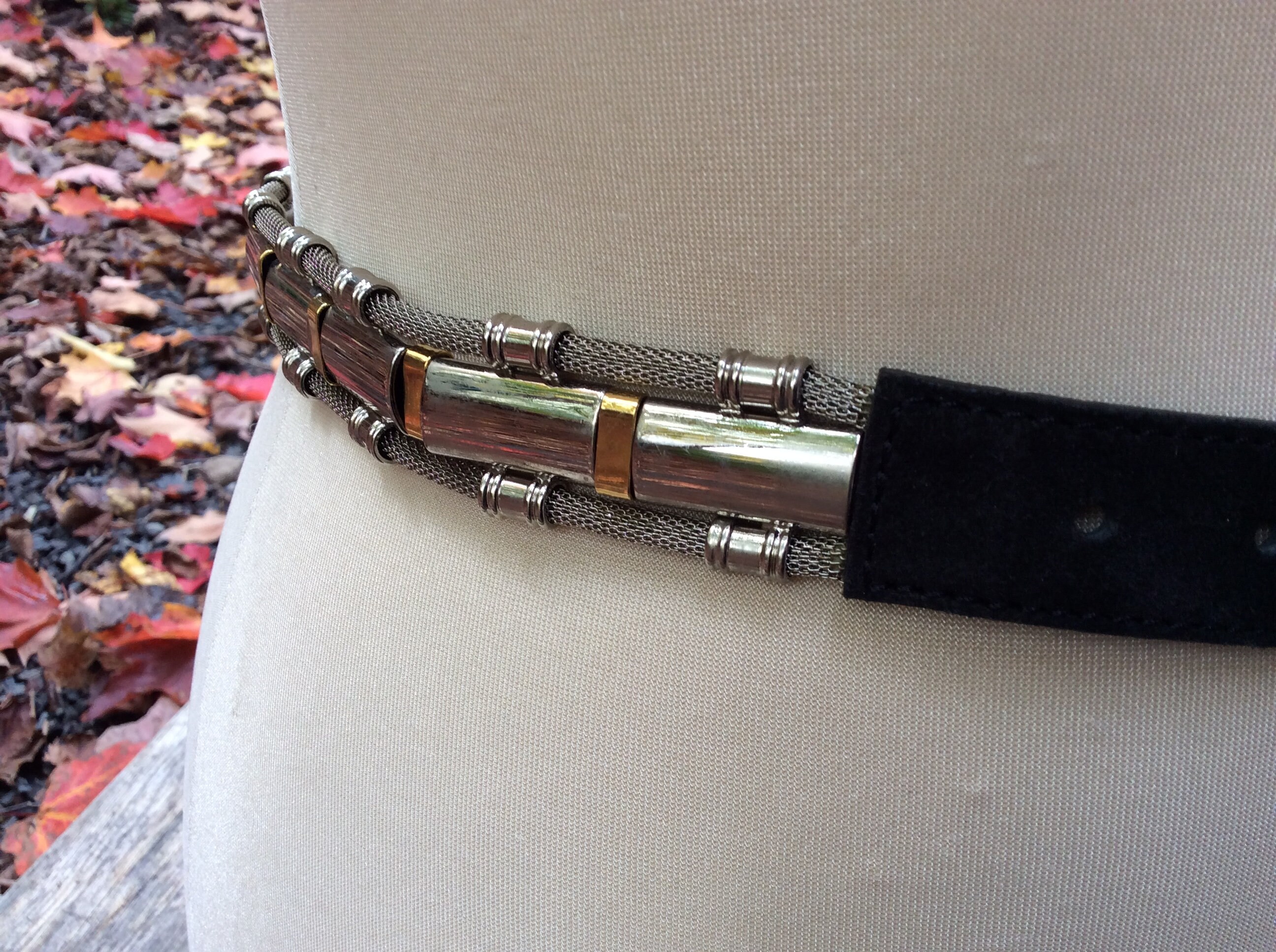NANNI MADE IN ITALY WOMEN\'S LEATHER AND METAL DESIGNER BELT SIZE 35 Leather belt Nanni Milano Black size 85 cm in Leather - 28878594 main image 2