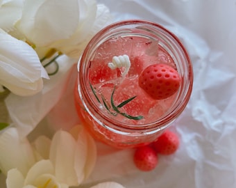 Strawberry Ade Candles, Gel wax, Scented