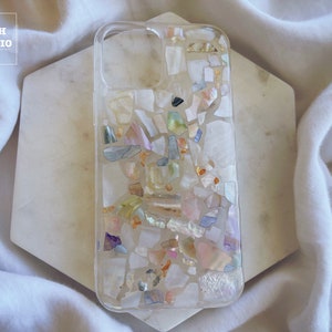 Shell pieces phone case, Resin case,iphone case, phone case for iphone X, iphone 16, iphone 13, iphone Pro max, 12mini,  Case