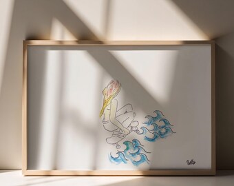 Art Print- Skatergirl