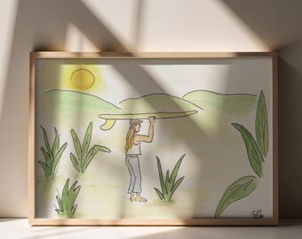 Art Print- Searching for Waves