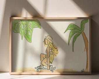 Art Print- Jungle Skate