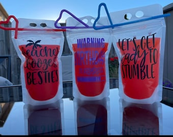 Custom Drink Pouches- Booze Bags