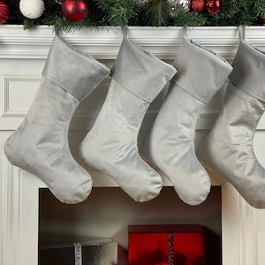 Medias navideñas de terciopelo personalizadas