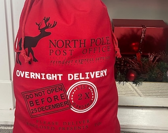 Très grands sacs Père Noël personnalisés, sacs de Noël, grand sac cadeau