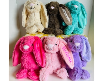Personalized Easter Bunny | Personalized Easter Bunnies, Easter rabbit ,Easter Gift, Easter Basket,plush Bunny