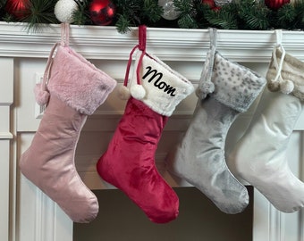 Personalized Velvet Christmas Stockings