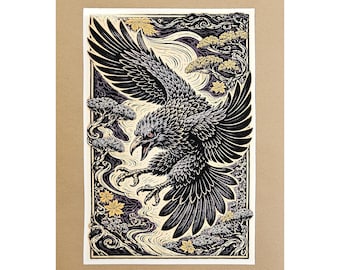 Baltimore Raven Fine Art Print