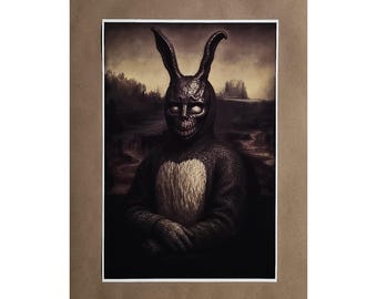 Donnie Darko Frank the Rabbit Mona Lisa PRINT - Choose Size