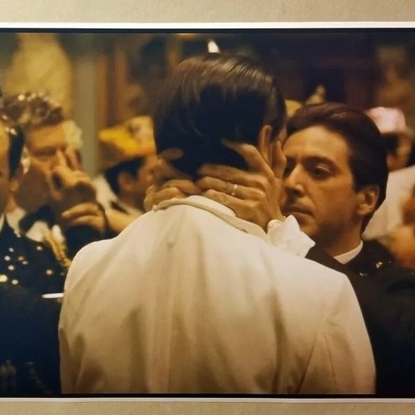 The Godfather Movie Poster Print 12" X 24" Al Pacino Gangster Man Cave Bar