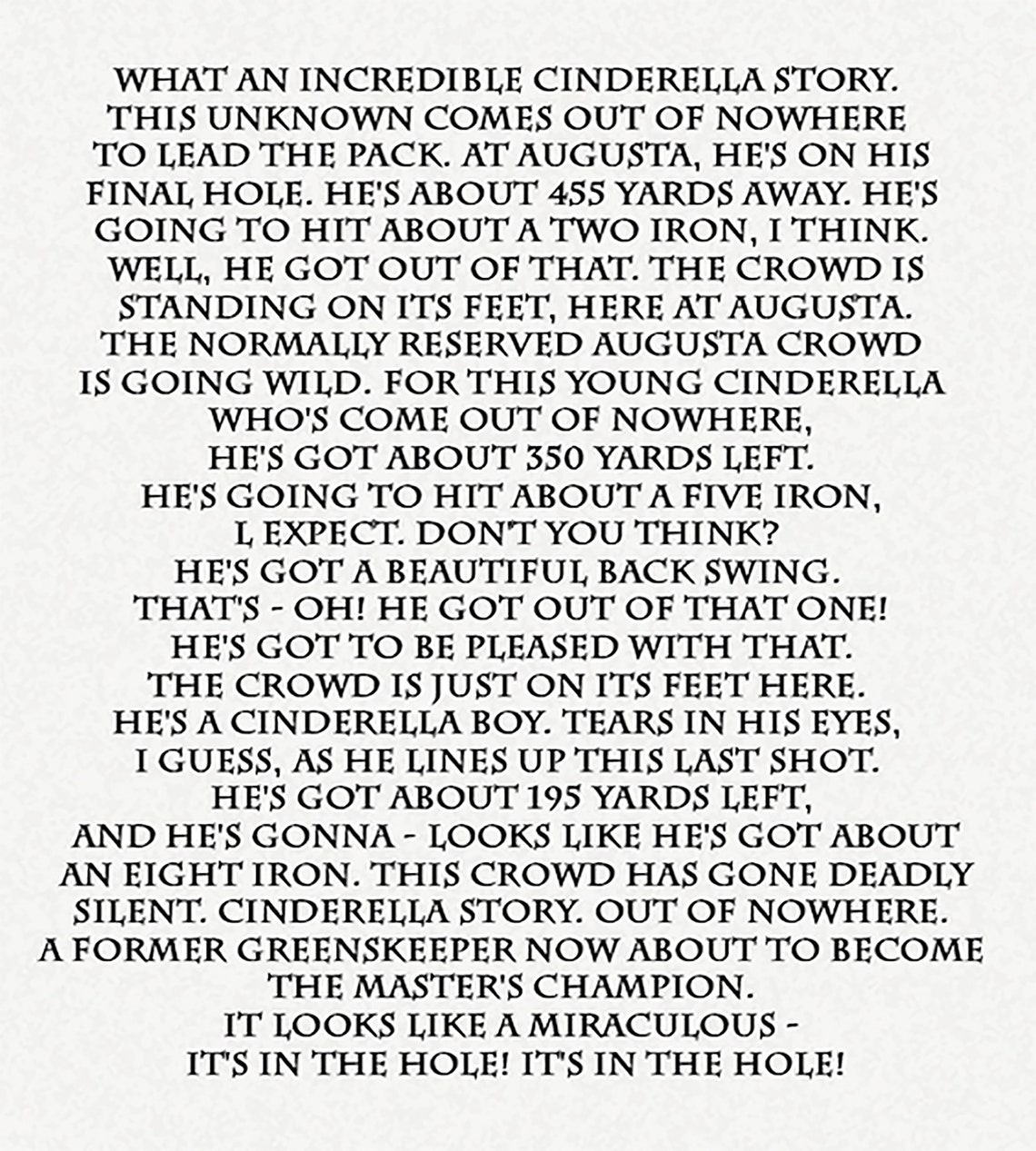 Caddyshack Poster 12 X 18 Cinderella Story Quote Etsy