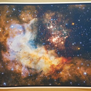 Space Galaxy Hubble Print Poster 12&quot; x 16&quot; - Stars Space Hubble Telescope Picture