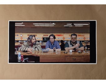 Póster de la película El gran Lebowski Impresión Bar El oso te come Escena de bolos Cueva del hombre El tipo