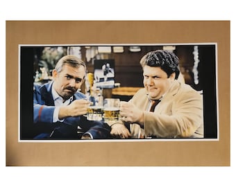 Cheers Bar Scene Print 12" X 24" Norm Peterson Cliff Clavin Bar Restaurant Beer
