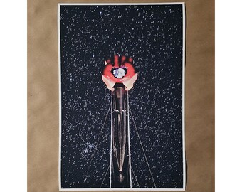 Hunter S. Thompson Fist Memorial Print - Fear and Loathing Las Vegas Gonzo