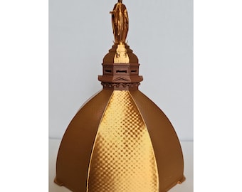 Notre Dame Fan Gift - Basilica of the Sacred Heart 3D Print - Gold and Brown - Fighting Irish Decor for Dad Fan alumni