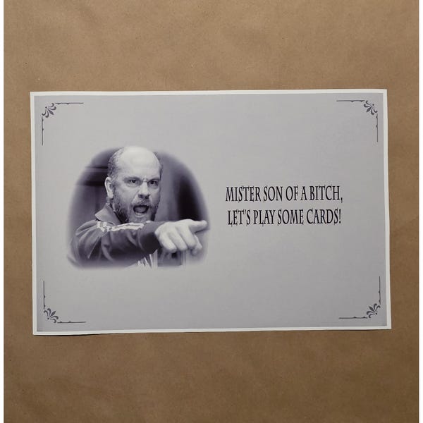 Rounders Movie Quote Poster – "Let's Play Some Cards", Poker Room Art (12x18)