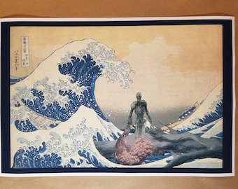 Bloodborne Orphan of Kos The Great Wave off Kanagawa POSTER - Video Game boss art