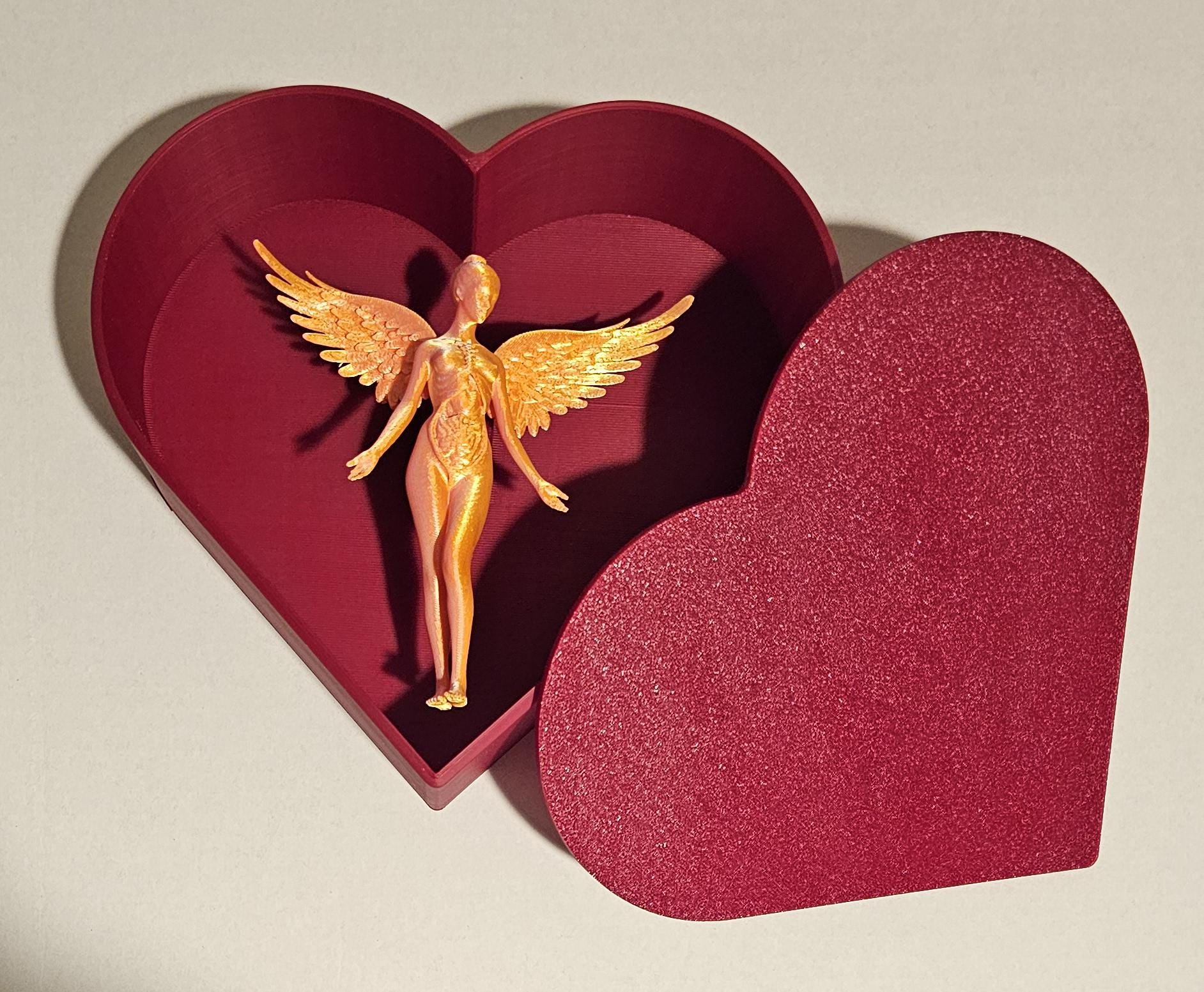 Heart Shaped Box 3D Print - Wall Shadow Box - Valentines Easter ...