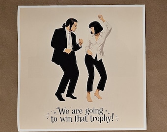 Pulp Fiction Couple Art Print - Motivational Relationship Marriage Wedding Gift