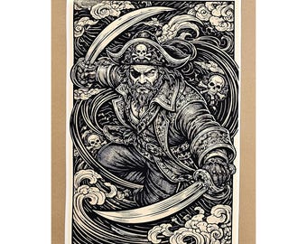 Las Vegas Raider Pirate Fine Art Print