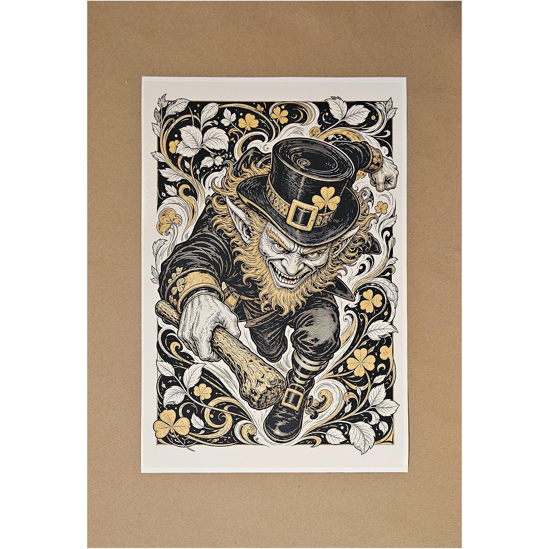 Notre Dame Wall Art Leprechaun - Etsy